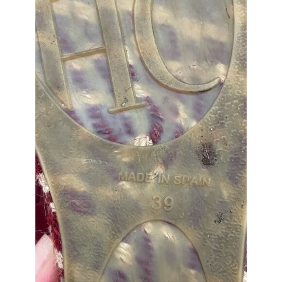 EUC Carolina Herrera Burgundy Suede Monogram Espadrilles Sneaker - Picture 6 of 8